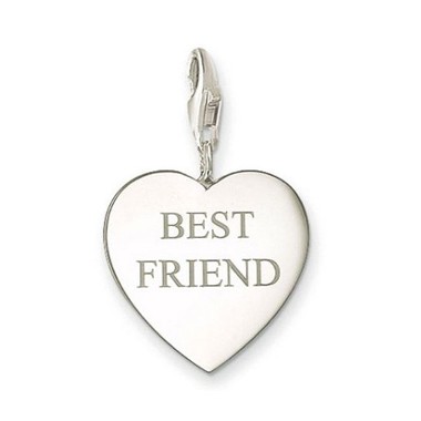 Thomas Sabo charm para pulsera "Best Friend" en plata.