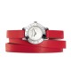 Thomas Sabo reloj Charm Club en cuero rojo.